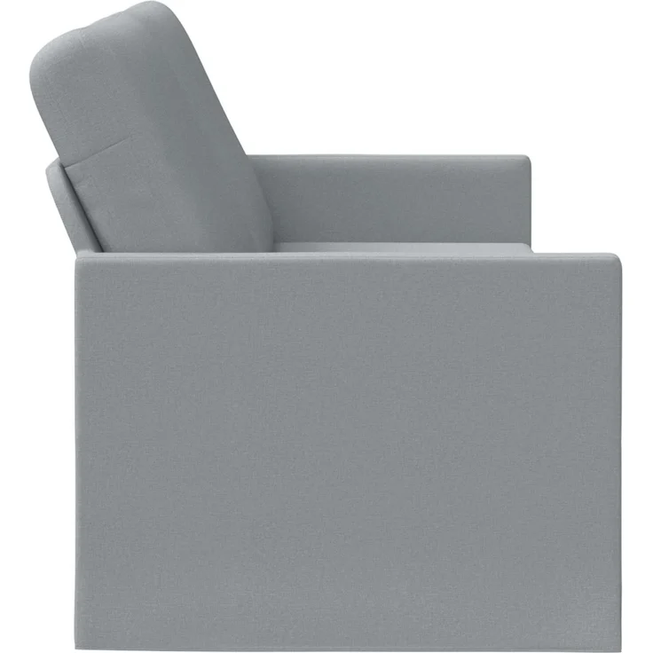 vidaXL 3-Sitzer Sofa Hellgrau 220 x 81 x 82 cm Stoff 42041139 – Bild 3