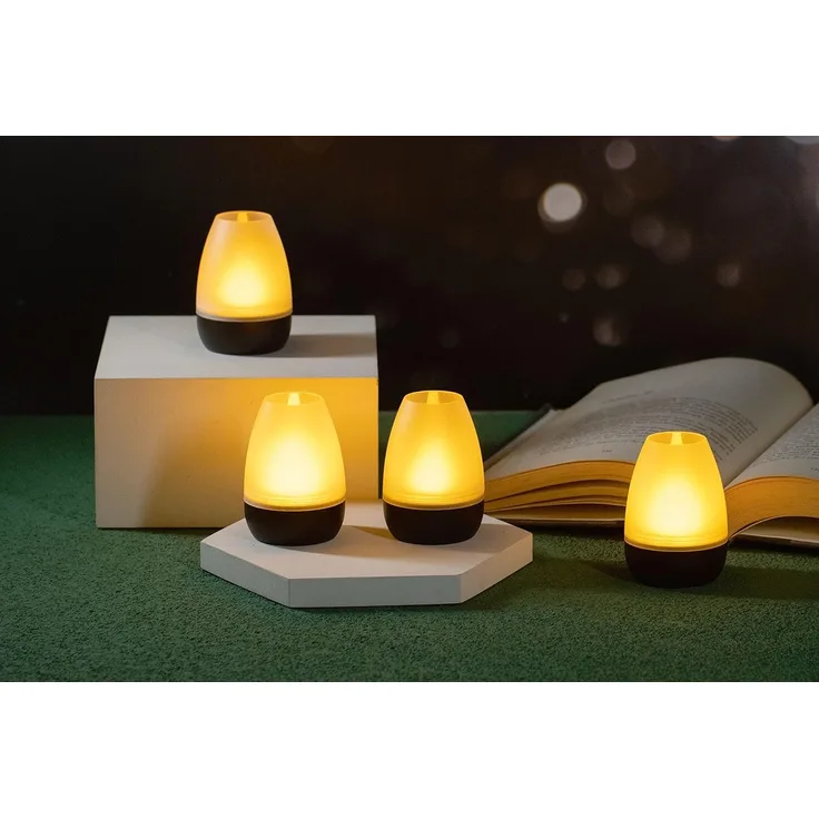 Northpoint LED Dekolicht LED Akku Lounge Lights Kabellos für Innen und Außen RGBW Flackereffekt