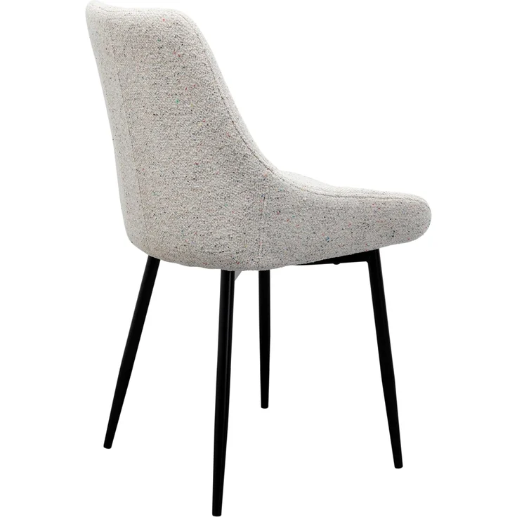Kare Design Esszimmerstuhl East Side Melange, Creme, 48 cm Sitzhöhe, Polsterstuhl, elegant, minimalistisch, Wohnzimmer, 84 x 48 x 57 cm (H/B/T) – Bild 4
