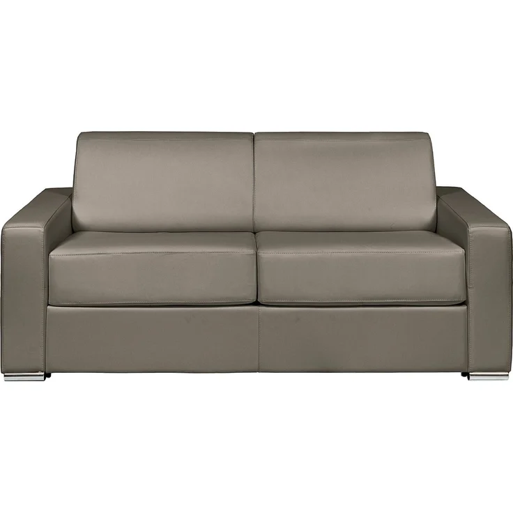 Vente-unique - CALITO - Schlafsofa - Plastik - Kunststoff (PVC), Metall - Taupe - 194 x 223 x 85 cm – Bild 3