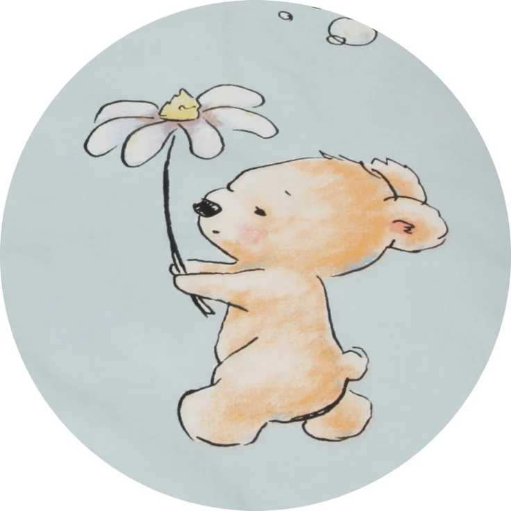 Kinder Betten-Set inkl. Bettwäsche 100x135cm / 40x60cm Bärchen Blau – Bild 9