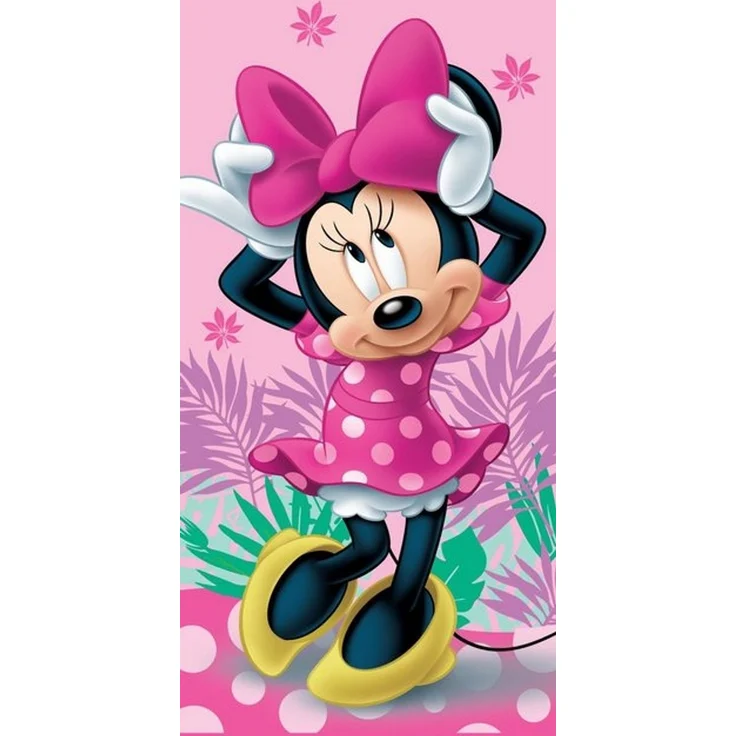Disney Minnie Mouse Badetuch Duschtuch Badetuch Disney Minnie Mouse Pink 70 x 140 cm 100% Baumwolle, (1-St), 100% Baumwolle,trocknergeeignet – Bild 2