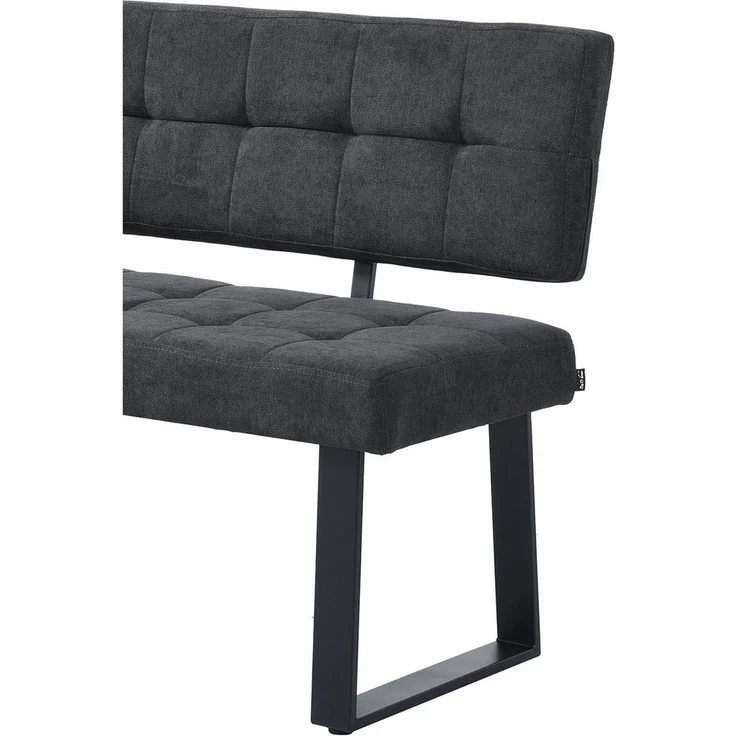 B&D home Essbank SIGFRID (1-St), gepolstert, Metallgestell, mit/ohne Rückenlehne, in 100/120/140/160cm – Bild 2
