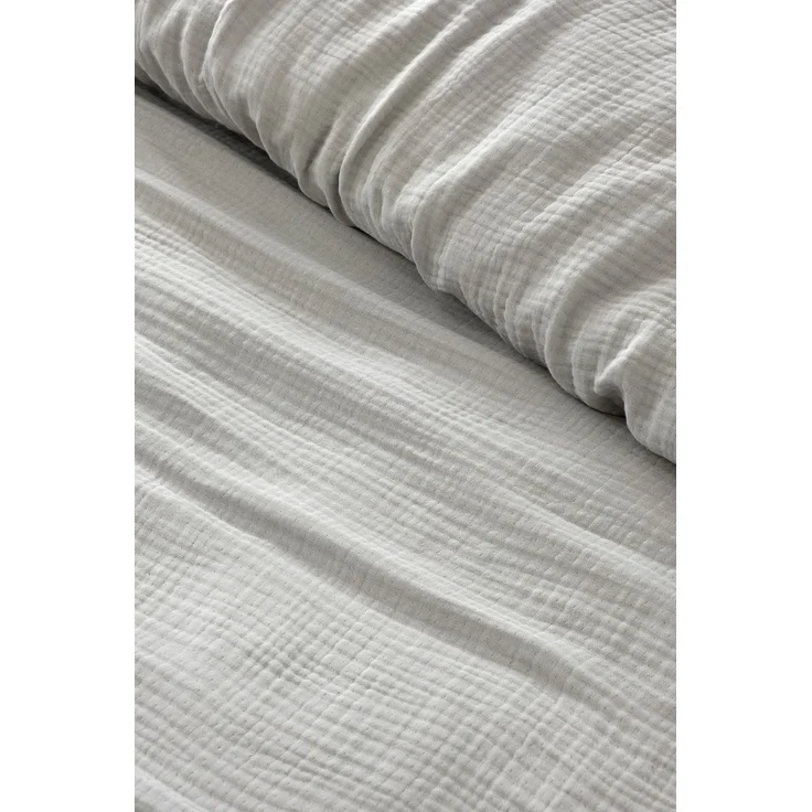 L'essentiel Maison 'Muslin - Grey' Tagesdecke für Einzelbett, Grau, 250 x 170 cm – Bild 2