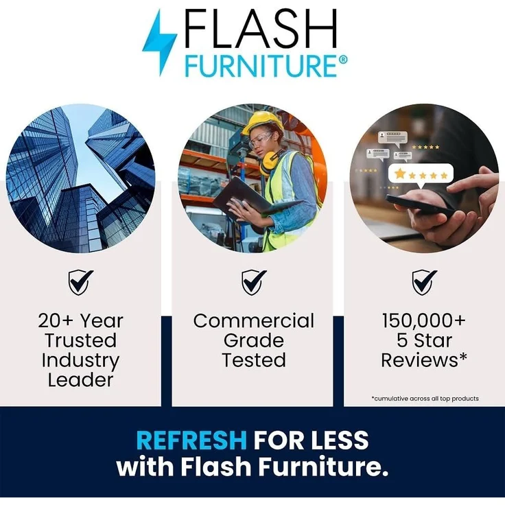 Flash Furniture Barker runder Tisch aus gehärtetem Glas mit dunkelbrauner Rattaneinfassung, 71,1 cm – Bild 4