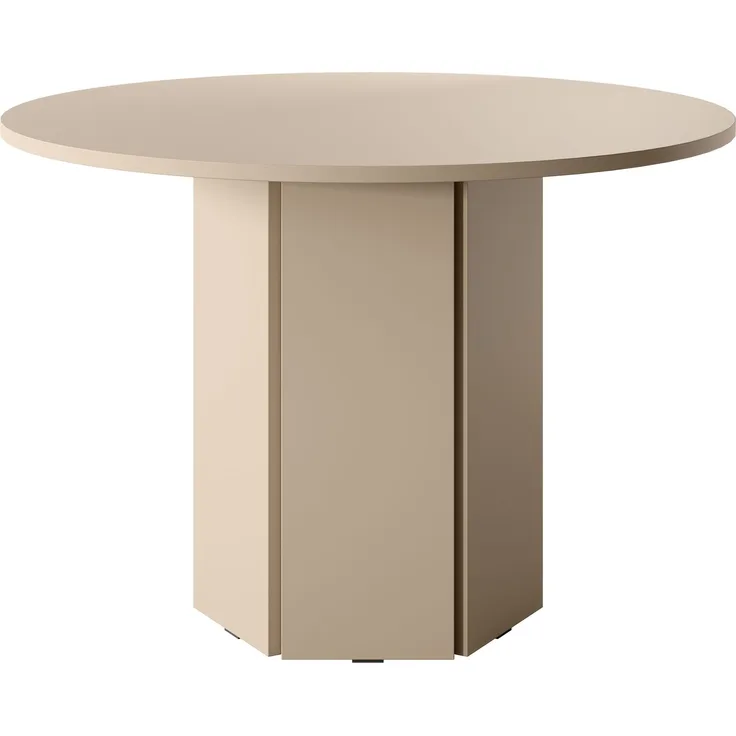Selsey 'Hexa' Esstisch rund, beige cappuccino, ca. 75 x 110 x 110 cm