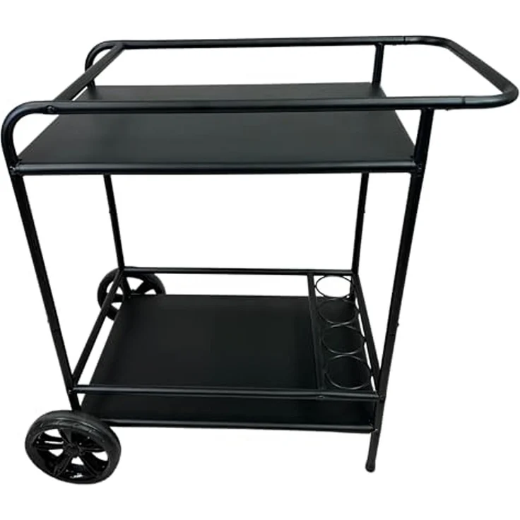 abc HOME Servierwagen Outdoor, zwei Ablageflächen, Flaschenhalterungen – Bild 4