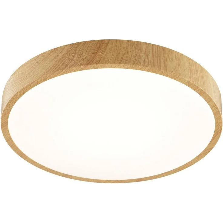 Brilliant LED Deckenleuchte Teranon, LED fest integriert, Warmweiß, Holzoptik, 3000 K, braun/weiß – Bild 5