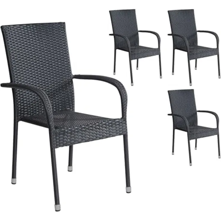 LC Garden »Lübeck« Gartenstuhl Polyrattan