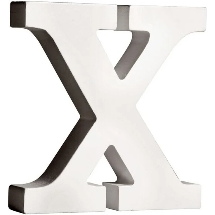 MDF Buchstabe X, FSC 100%, 11x2x11cm, weiß