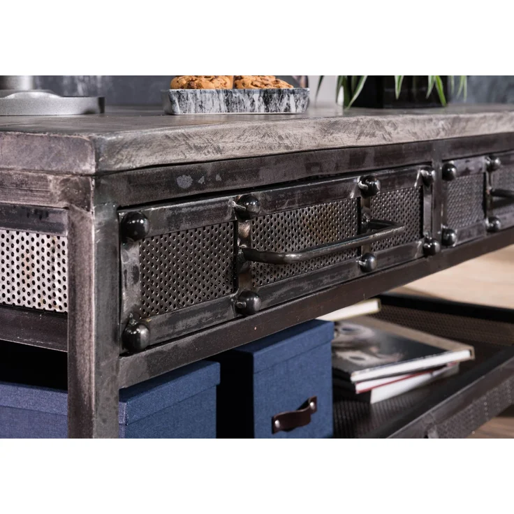Couchtisch Mango 110x60x50 grau lackiert HEAVY INDUSTRY #122 – Bild 5