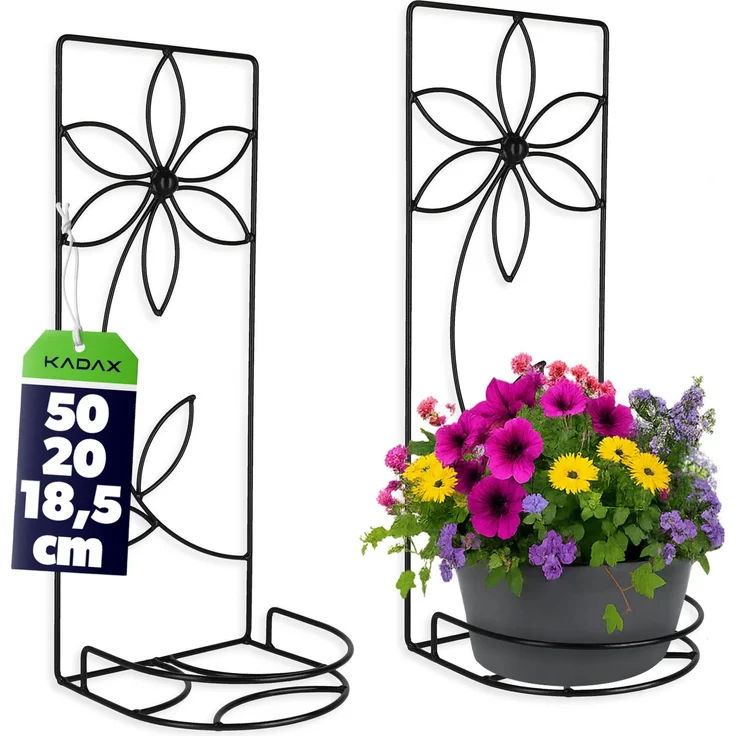 KADAX Blumentopfständer, Metall, hängend, 50 cm – Bild 1