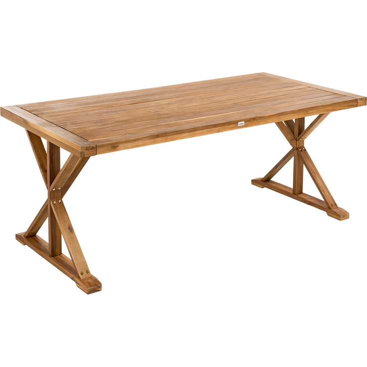 Gartentisch CALABRITTO 90 cm 180 cm Akazienholz Braun