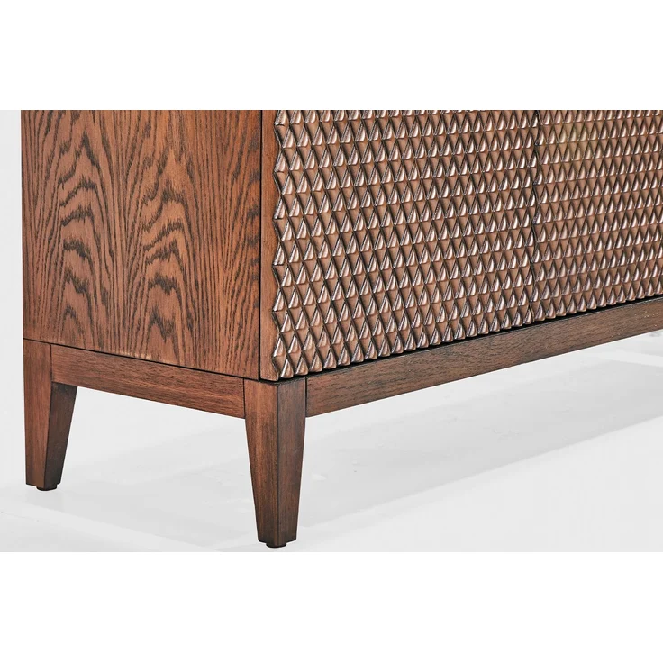 KAWOLA Sideboard COPAS 3 Türen Eiche furniert braun 85 x 40 x 150 cm – Bild 4