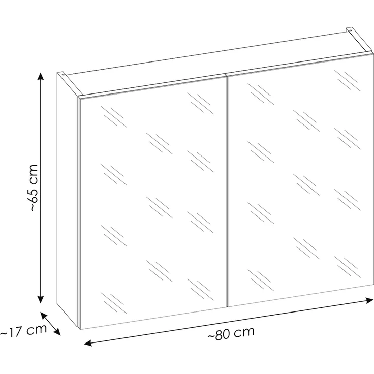Doppel-Spiegelschrank, 180cm, LED-Beleuchtung, matt schwarz, PUEBLA-56-BLACK – Bild 7