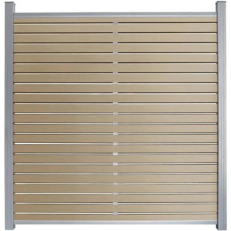 Home Deluxe WPC Sichtschutzzaun ALIRA - Teak, WPC, 7 x185 x7 cm – Bild 8
