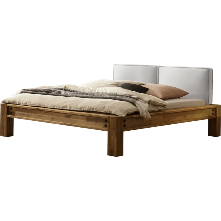 Greenville Bettgestell braun Eiche Massivholz 224cm x 185cm x 92cm – Bild 1