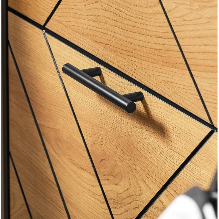 SoBuy FSR164-SCH Schuhschrank, MDF, PVC-Furnier, Helle Eiche, 62 x 125 x 59 cm – Bild 9