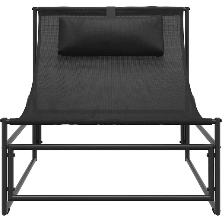 Gartenliege, Relaxliege Anthrazit 87x74x73 cm Stahl und Textilene – Bild 4