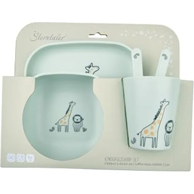 Sterntaler Kindergeschirr-Set – Safari – 5-teilig