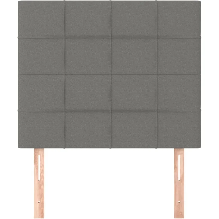 vidaXL Kopfteile 2 Stk. Dunkelgrau 90x5x78/88 cm Stoff 3116315 – Bild 3