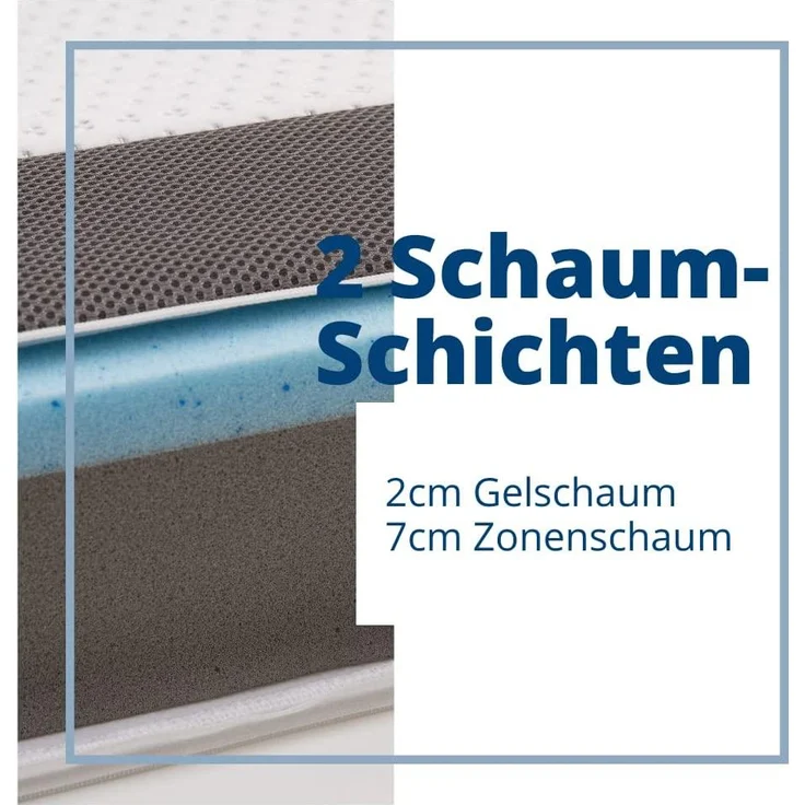 Genius Eazzzy Topper »Deluxe«, 9 cm dick, 180x200 cm – Bild 4