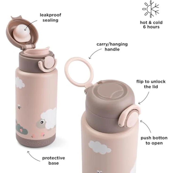 Done by Deer Thermoflasche- Tiny Farm - Powder - 3 – Bild 5