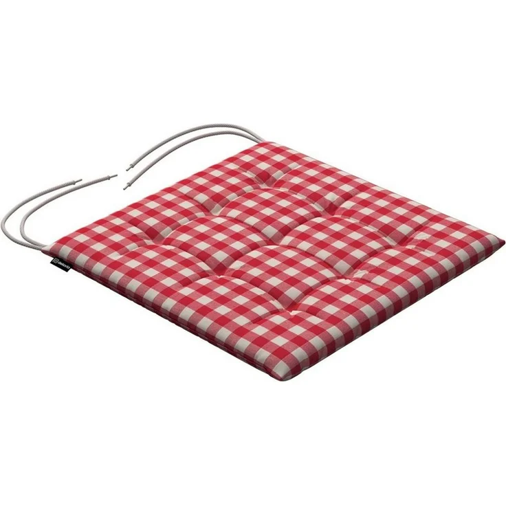 Dekoria Dekokissen Stuhlkissen Jonas mit Bindeschnur 40 x 40 x 3,5 cm, Quadro – Bild 1