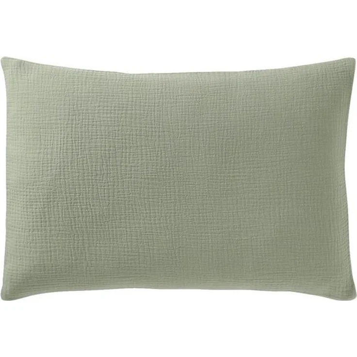 vertbaudet Bettbezug Baby Bettwäsche-Set, Bio-Kollektion, aus einfarbigen Musselin, Hotelverschluss – Bild 1