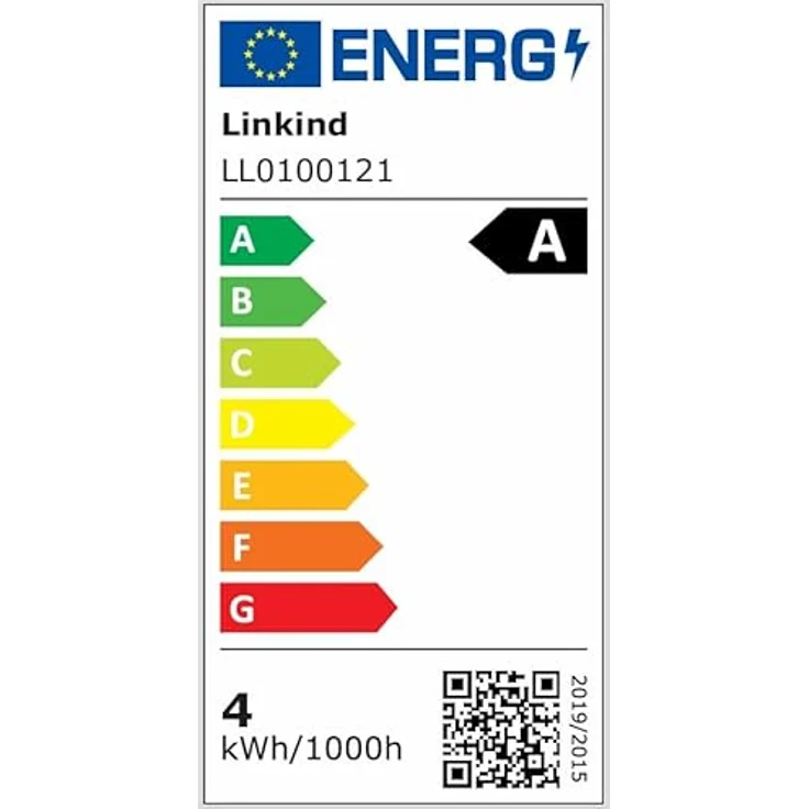Linkind Ultraeffiziente E27 Lampe Vintage, 3,8W=60W, 2700K Warmweiß mit Energie Klasse-A, Filament A60 Edison 806 Lm, 320°Abstrahlwinkel, Klar, 2 Stück – Bild 11