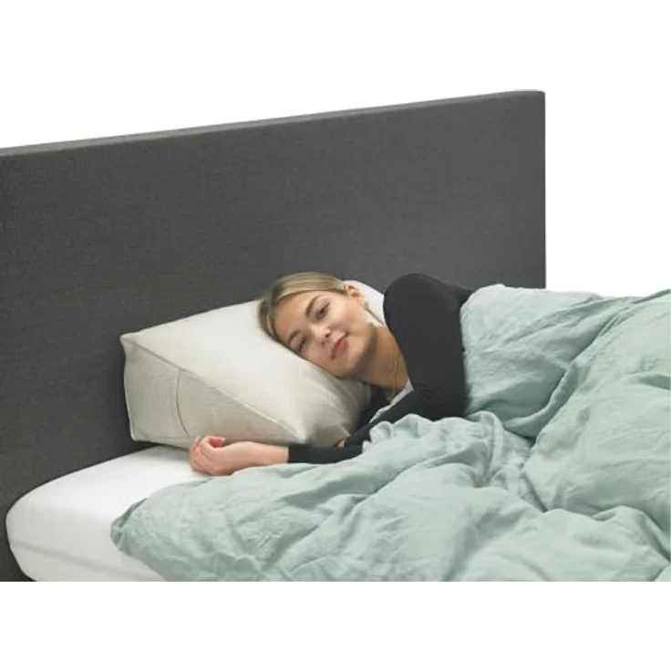 XDREAM Rückenkissen ergonomisches Keilkissen für Bett und Sofa, 1-tlg, als Kopfkissen oder Venenkissen verwendbar, mit praktischem Seitenfach – Bild 6