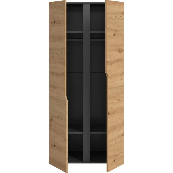 Anga Kleiderschrank 2-türig in Artisan Eiche Nachbildung – Bild 4