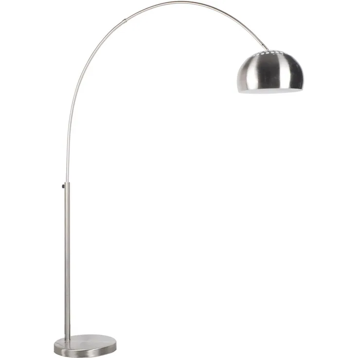 Stehlampe Bogenlampe METAL BOW gebürstet von Zuiver Silber (gebürstetes Metall) 32x20x205 cm