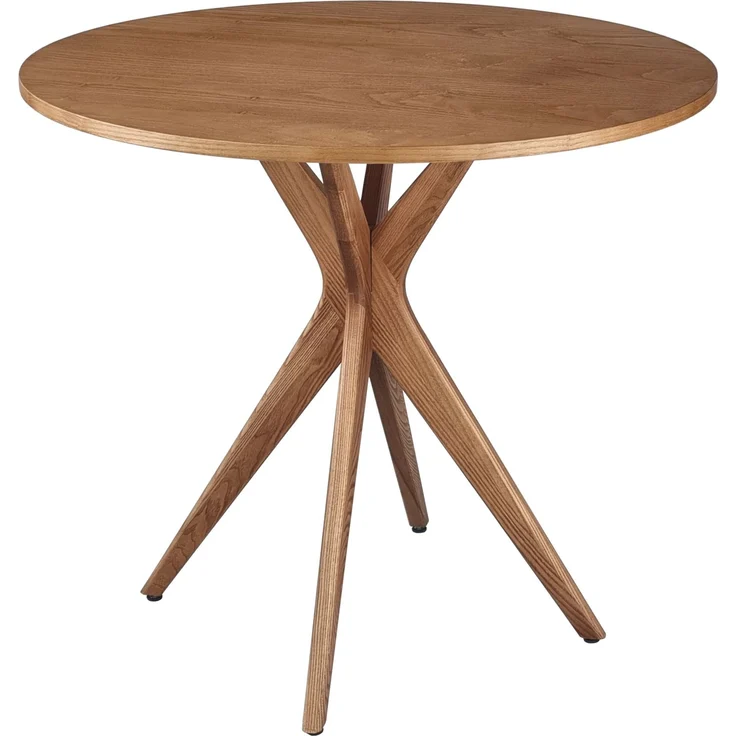Ragaba runder Esstisch, Esche & MDF Eschenholzfurnier, Eichenbeize, Ø 80 cm – Bild 1