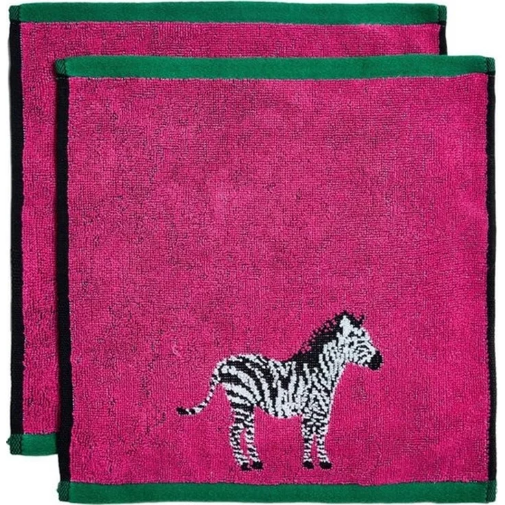 Next Handtuch Zebra-Gesichtswaschlappen aus Baumwolle, 2er-Pack, (2-St) – Bild 1