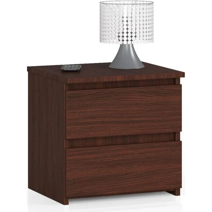 Raumhirsch Furniture Nachttisch praktisch & stilvoll - Nachtschrank - Nachtkommode, Maße: 40x40x35 cm, 2 Schubladen, Soft-Close