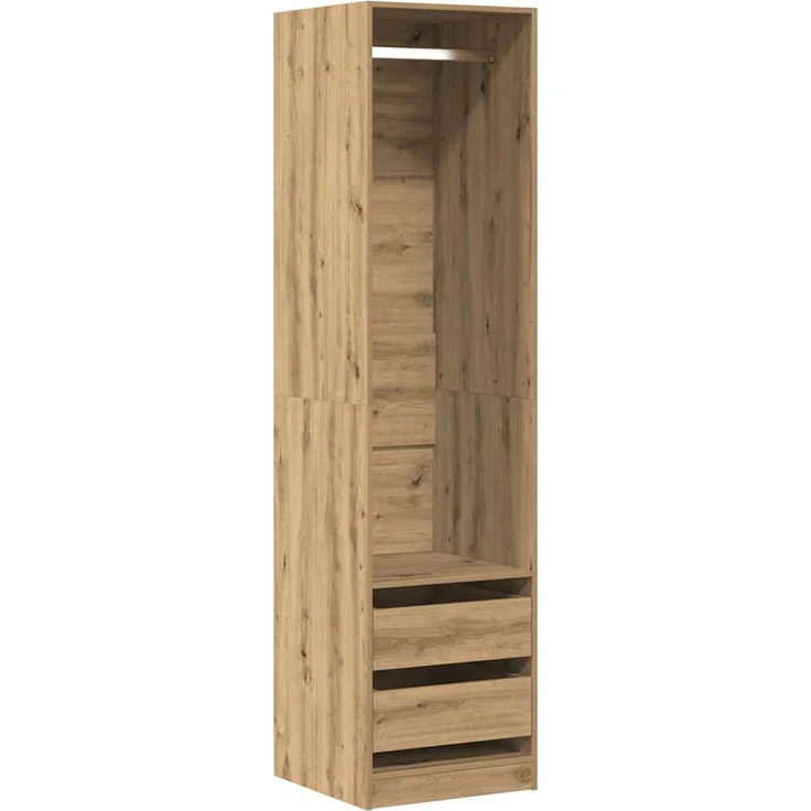 vidaXL Kleiderschrank Artisan-Eiche 50x50x200 cm Holzwerkstoff 3318629 – Bild 1
