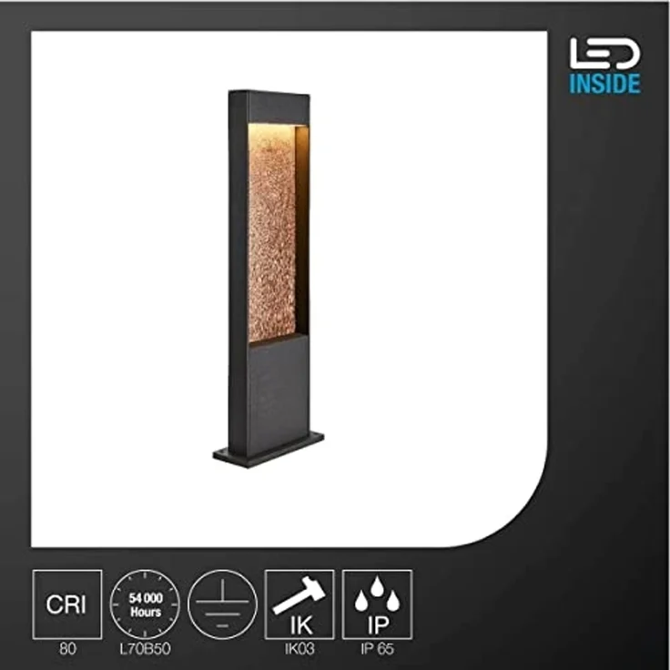 SLV Leuchte 1002957 FLATT POLE 65 Outdoor LED Stehleuchte 3000K IP65 anthrazit braun – Bild 3