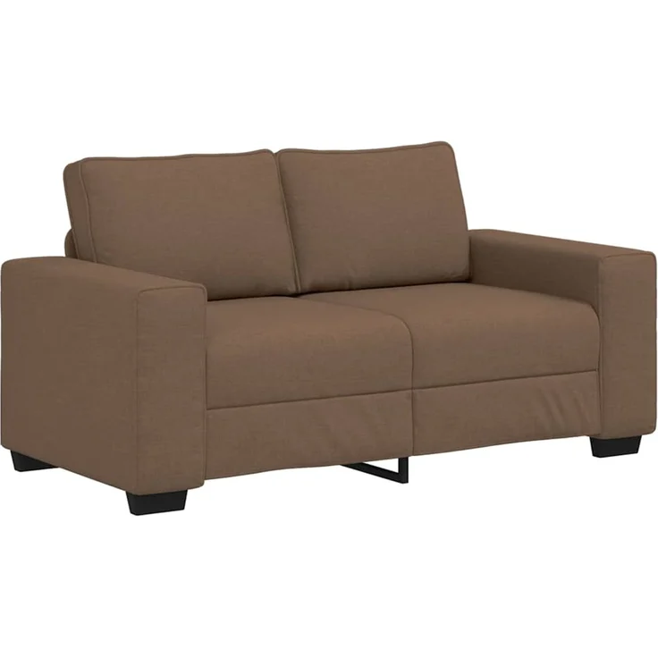 vidaXL 2-Sitzer-Sofa Braun 160x77x82 cm Stoff 4105160 – Bild 2