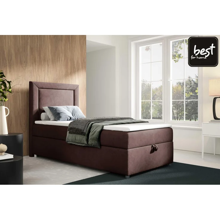 Best For Home Trinity K3 Einzelbett mit Boxspringbett und Bonnell-Federkernmatratze – Bild 2