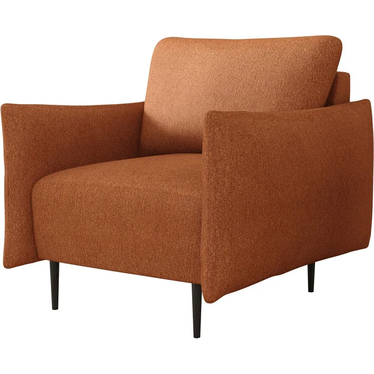 Sessel Larow, Polstersessel mit schmale Armlehne (Farbe: Velo 627)