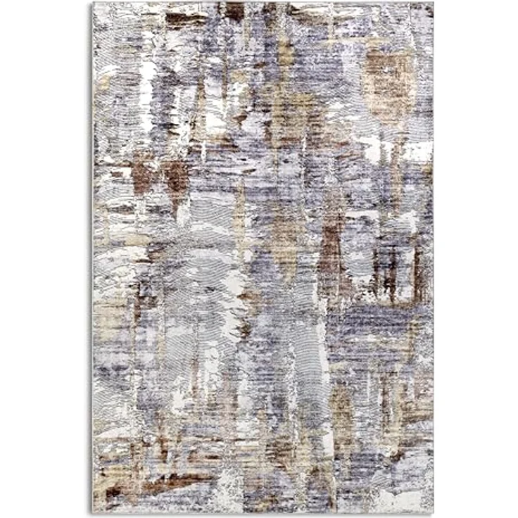 XXXL Flachwebeteppich Imagination, rechteckig 120x160 cm, Gold und Kupfer, Oeko-Tex® Standard 100, stuhlrollengeeignet, pflegeleicht, für Fußbodenheizung geeignet – Bild 2