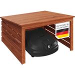 STEELSØN 'Myrion' Mähroboter Garage, Kiefernholz, braun, mit UV-Schutzlackierung, wetterfest, 45/34x77x77 cm, Mähroboterhaus mit Pultdach