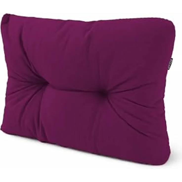 POKAR Palettenkissen Palletenauflagen Palettenpolster Palettensofa Palettenmöbel Schaumflocken Kissen für Europaletten Sitzkissen 60x40, Violett