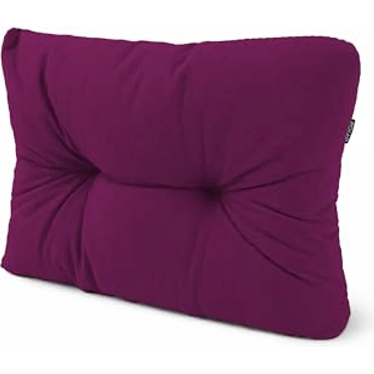 POKAR Palettenkissen Palletenauflagen Palettenpolster Palettensofa Palettenmöbel Schaumflocken Kissen für Europaletten Sitzkissen 60x40, Violett – Bild 1