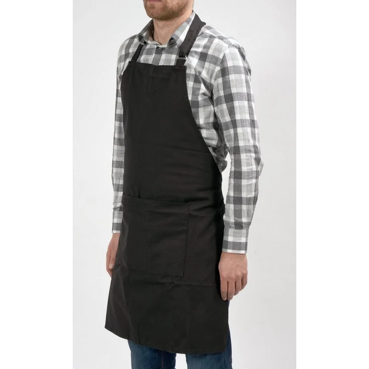 TRIZERATOP Grillschürze Grillschürze aus Baumwolle mit Taschen, schwarz 85 x 68 cm, (Grillschürze aus Baumwolle mit Taschen, schwarz 85 x 68 cm) – Bild 3