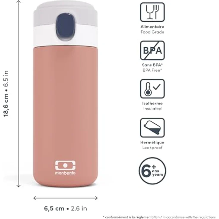 Monbento Pop Rosa Moka hellrosa – Bild 3