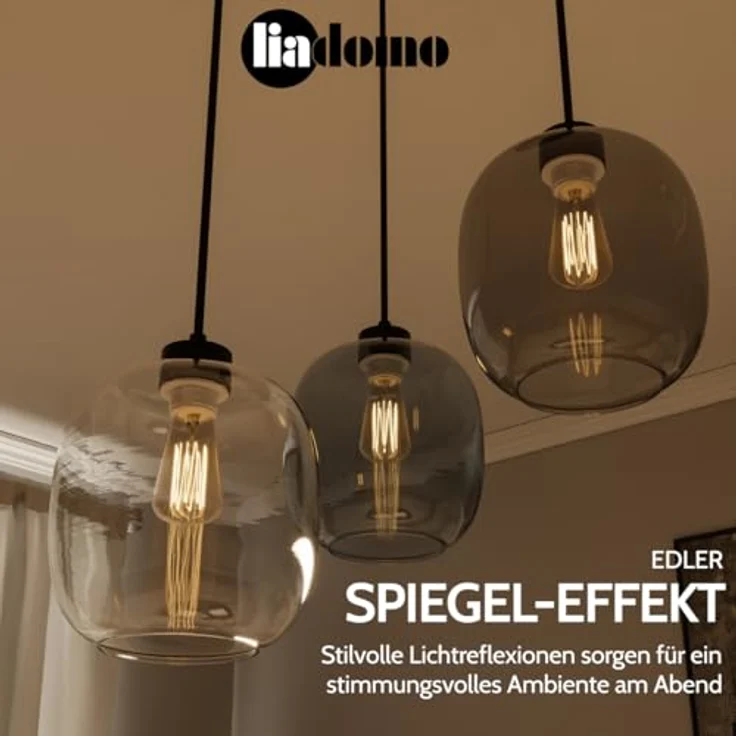 Liadomo Pendelleuchte Magellan, ohne Leuchtmittel, Hängelampe im Skandi-Look – Bild 4