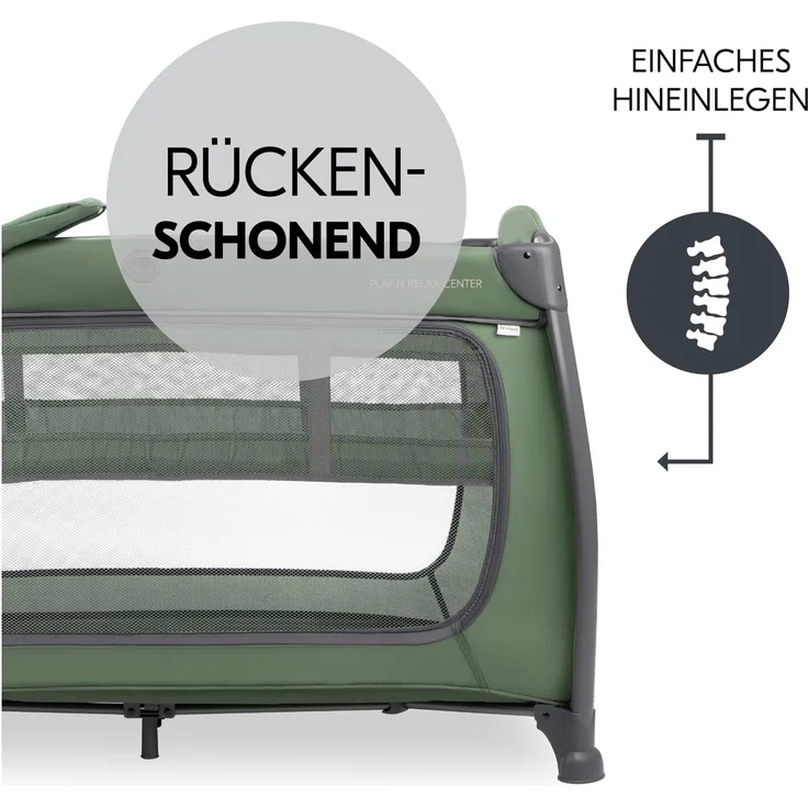 Hauck Play N Relax Center / Reisebett Dark Green – Bild 4