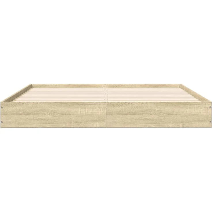 vidaXL Bettgestell ohne Matratze Sonoma-Eiche 120x200 cm Holzwerkstoff 842030 – Bild 4